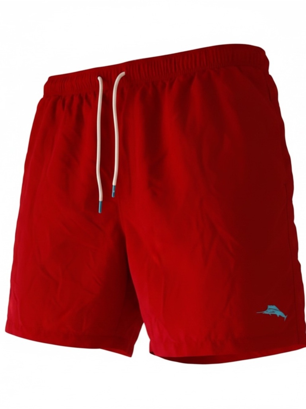 Tommy Bahama Men's Red Swim Shorts with Drawstring